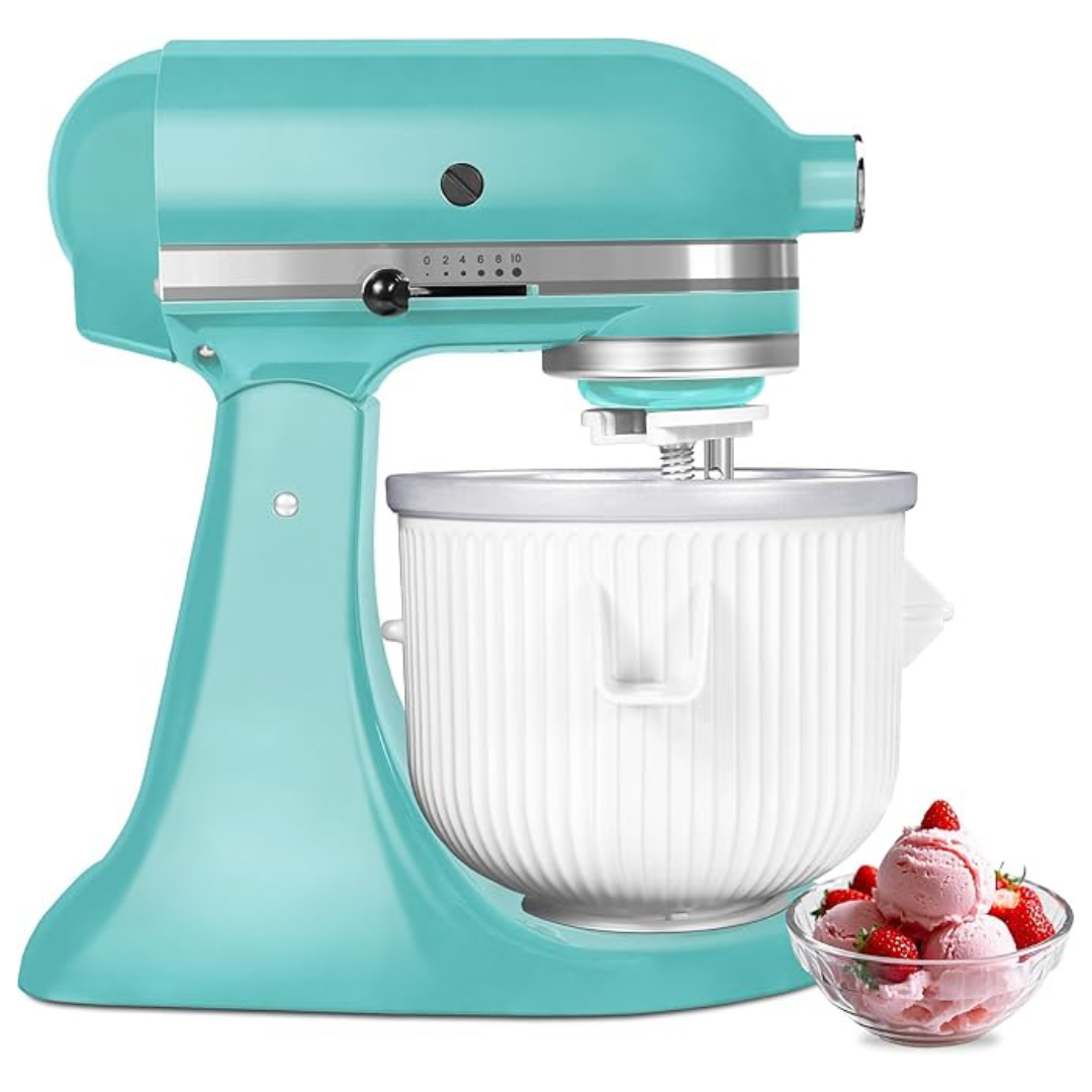 Ice Cream Maker Attachment For KitchenAid Mixers, 2-Quart Bowl