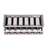 6 Burner Stainless Steel Barbecue Table Top Gas