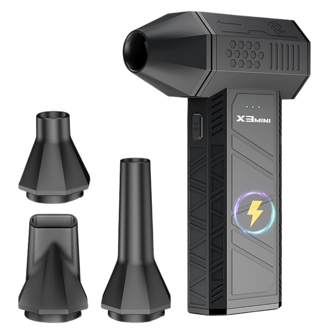 Konpayde 180,000 RPM 3-Speed Cordless Electric Air Duster W/ 4 Nozzles