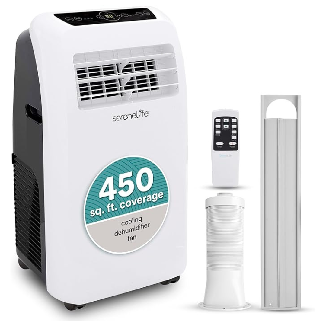 SereneLife SLPAC12.5 12000 BTU Air Conditioner With Dehumidifier