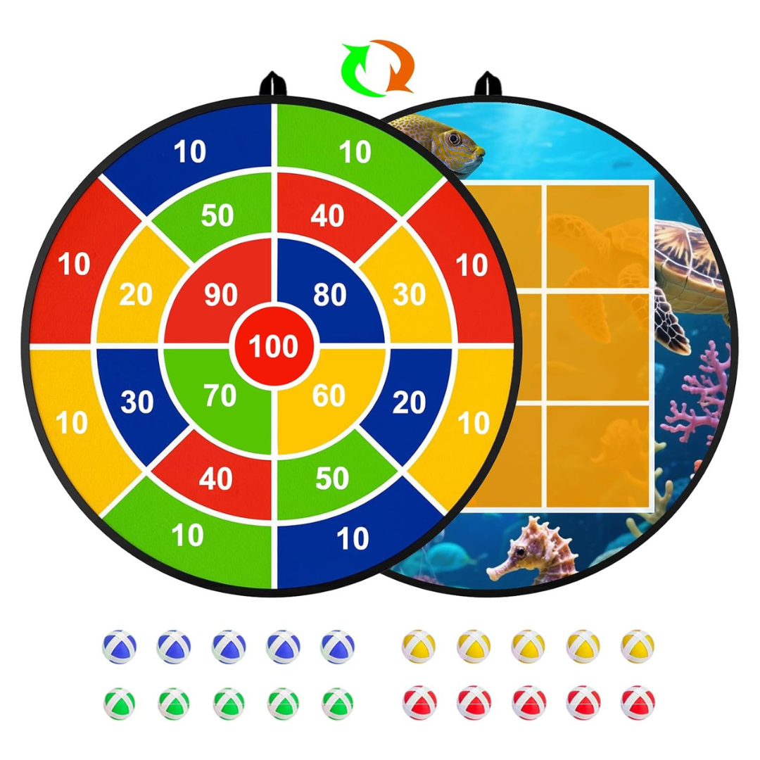 26" Actgan Kids Dart Board With 20 Sticky Balls