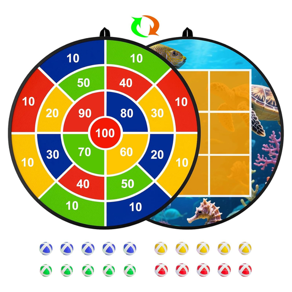 26" Actgan Kids Dart Board With 20 Sticky Balls