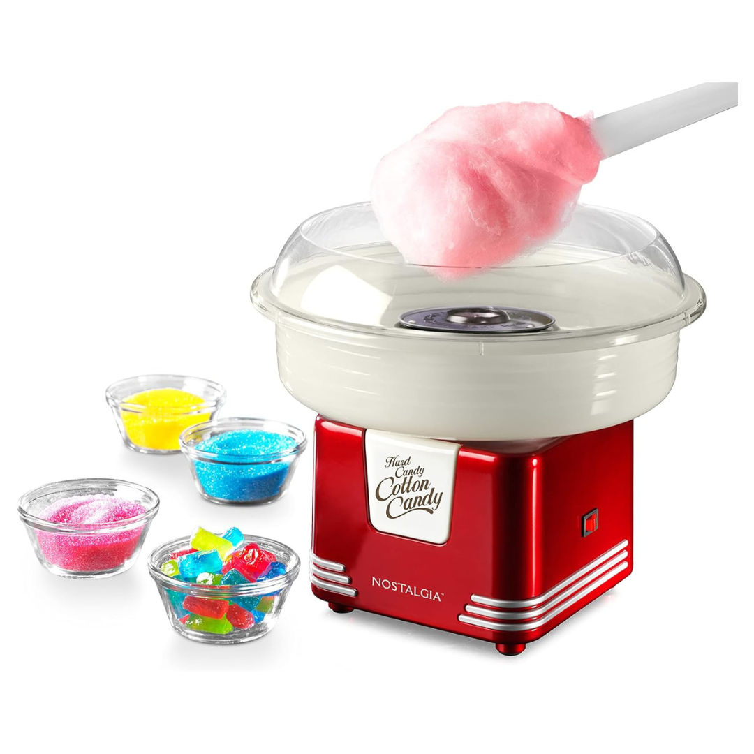 Nostalgia Retro Cotton Candy Machine With Accessories