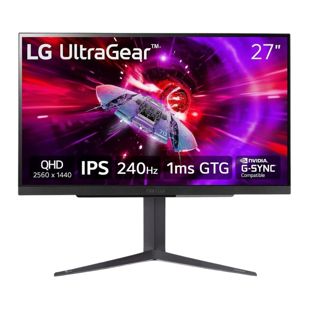 27" LG UltraGear 27GR83Q-B WQHD 240Hz 1ms HDR IPS Gaming Monitor