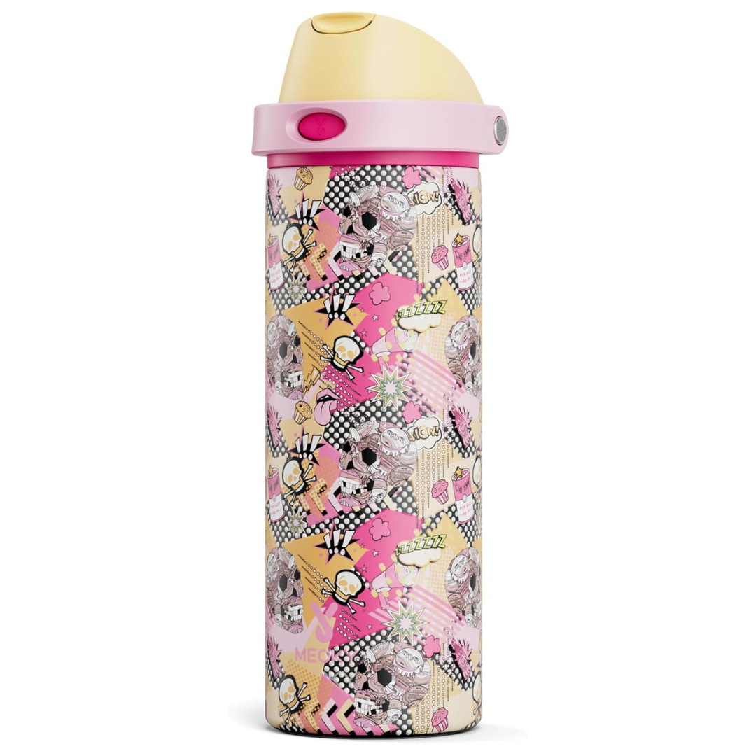 24oz Meoky Halloween Insulated Stainless Steel Water Bottle