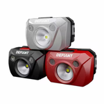3-Pack Defiant Adjustable Elastic Headband 200 Lumens Headlight