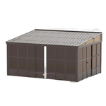 Domi 12ft x 16ft Wall Mounted Sunroom With Galvanized Steel Roof