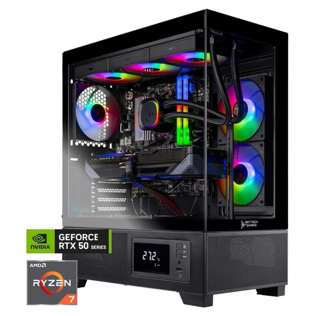 Skytech Azure 3 Plus Gaming Desktop (Ryzen 7 9800X3D / 32GB RAM / 1TB SSD / 16GB RTX 5080)