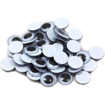 50-Count Creative Arts by Charles Leonard Round 15mm Wiggle Eyes