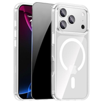 Magnetic Slim Clear Phone Case for iPhone 17 Pro Max