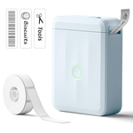 NIIMBOT D110 Mini Bluetooth Label Printer with Labels (Light Blue)