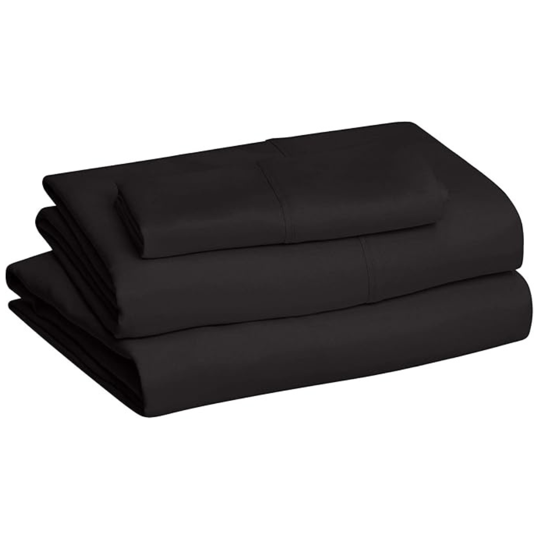Amazon Basics 3 Count Lightweight Super Soft Twin 3 Piece Bed Sheet Sets (4 Sets)