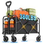 380lbs Collapsible Wagon Cart With All-Terrain Wheels