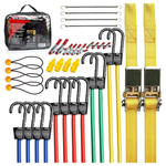 36-Piece Tooluxe 50888L Bungee Cords Kit [Assorted Hooks Set]