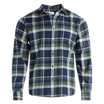 Free Assembly Men's Brushed Cotton Twill Button Front Shirt