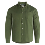 Free Assembly Men's Oxford Woven Shirt With Long Sleeves