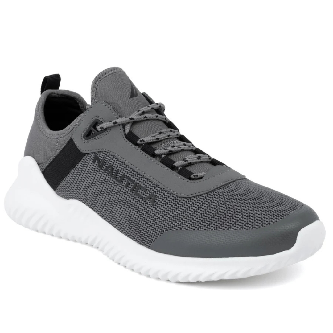 Nautica Men's Lace-Up Sneaker (Black Twist Sweater)
