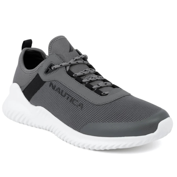 Nautica Men's Lace-Up Sneaker (Black Twist Sweater)