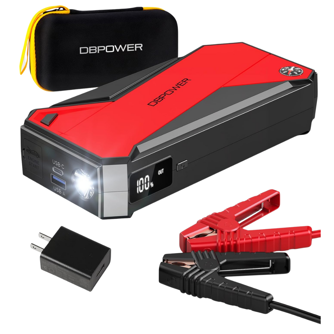 DBPower Peak 3000A 18000mAh 12V Portable Car Jump Starter