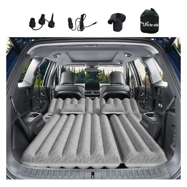 Portable Inflatable Sleeping Mattress With Air Pump & 2 Pillows