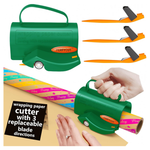 Wrapping Paper Roll Cutter Tool With 3-Piece Replaceable Blade Kit