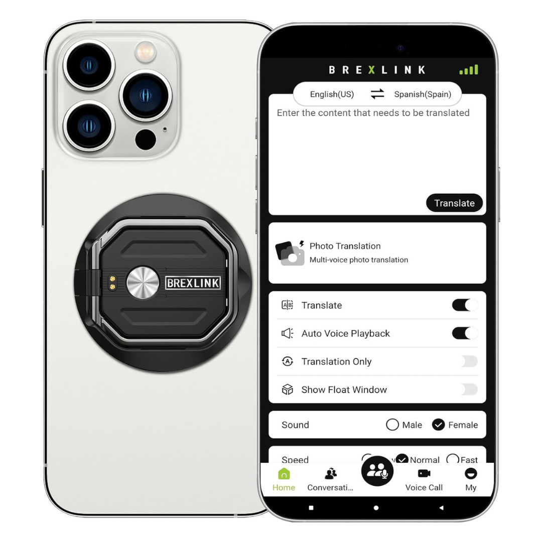 3-in-1 AI BrexLink Voice Recorder Translator With APP Control