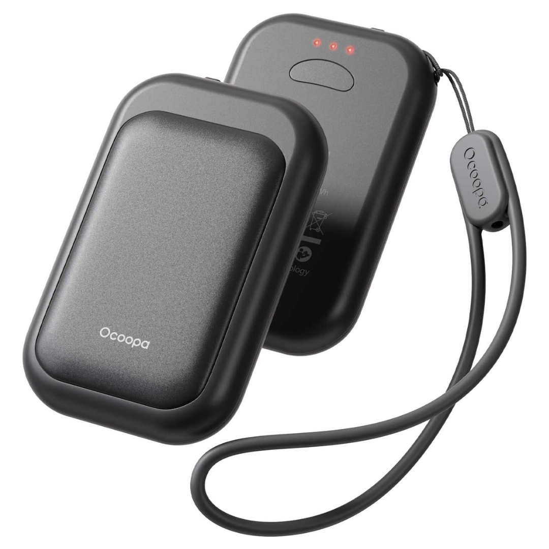 2-Pack Ocoopa 5000mAh Magnetic Rechargeable Hand Warmers (Black)