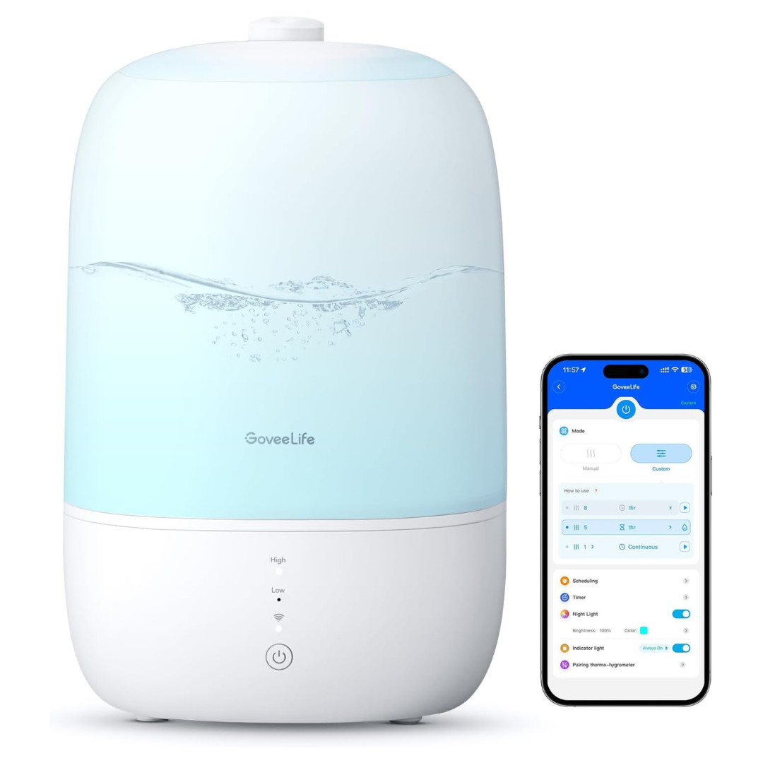3L Top Fill Cool Mist Air Humidifiers With Essential Oil Diffuser