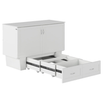 AFI Monroe Full Murphy Bed Chest With 6" Mattress