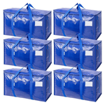 6-Pack Extra Large Moving Storage Bags With Zippers
