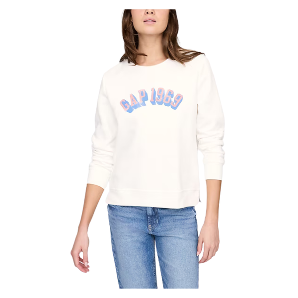 Gap Women's Relaxed Gap Logo Sweatshirt (New Off White)