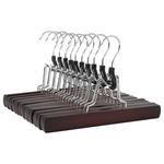 60-Pack Amazon Basics Wooden Pants Hangers