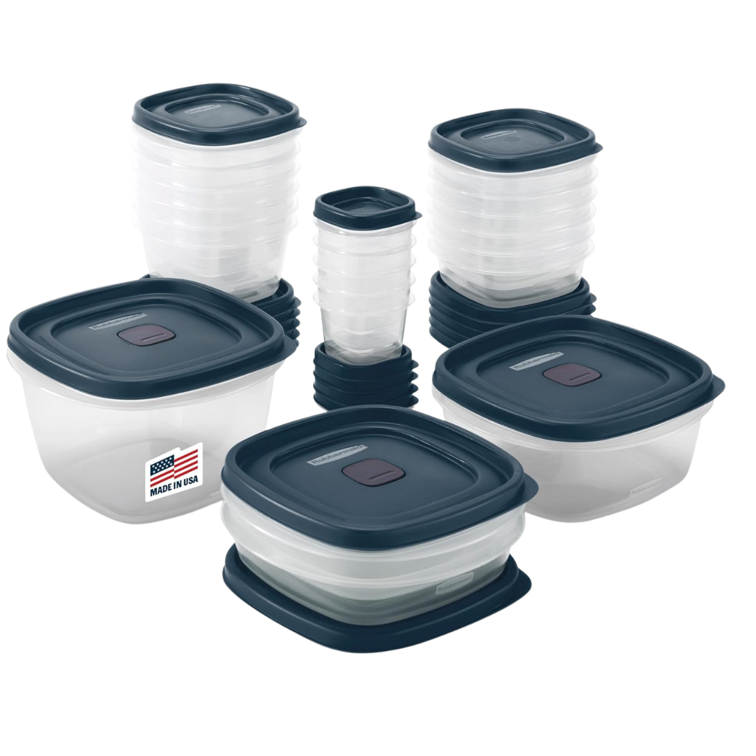 42-Piece Rubbermaid EasyFindLids Food Storage Containers