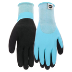 Miracle-Gro Water Resistant Grip Double Dip Flat Latex Gloves