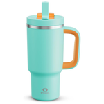 32 oz Stainless Steel Vacuum Insulated Tumbler with Handle and Straw