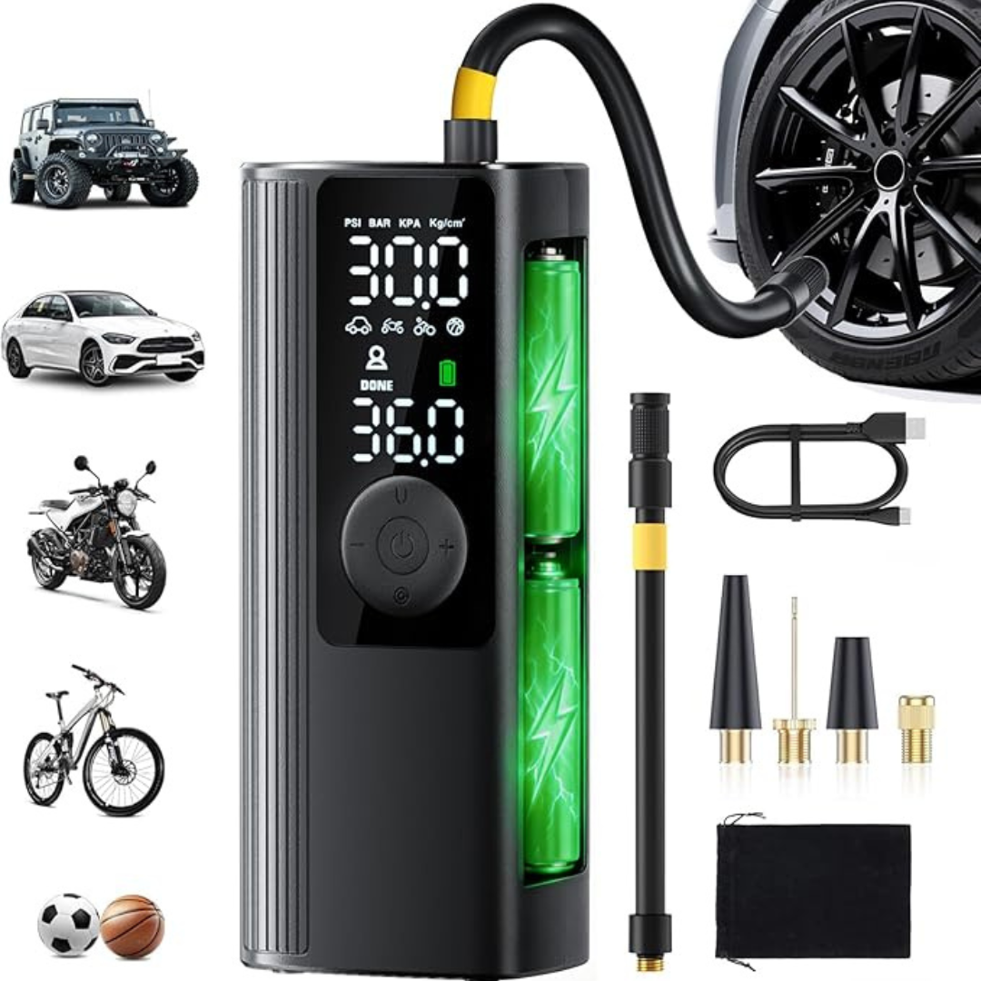 150PSI 3X Faster Cordless Tire Inflator Portable Air Compressor