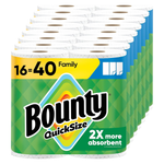 32 Family Rolls (2 x 16ct) of Bounty Quick Size Paper Towels + $20 Amazon Credit