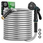 Amayrose 75ft Garden Hose With 10-Function Nozzle