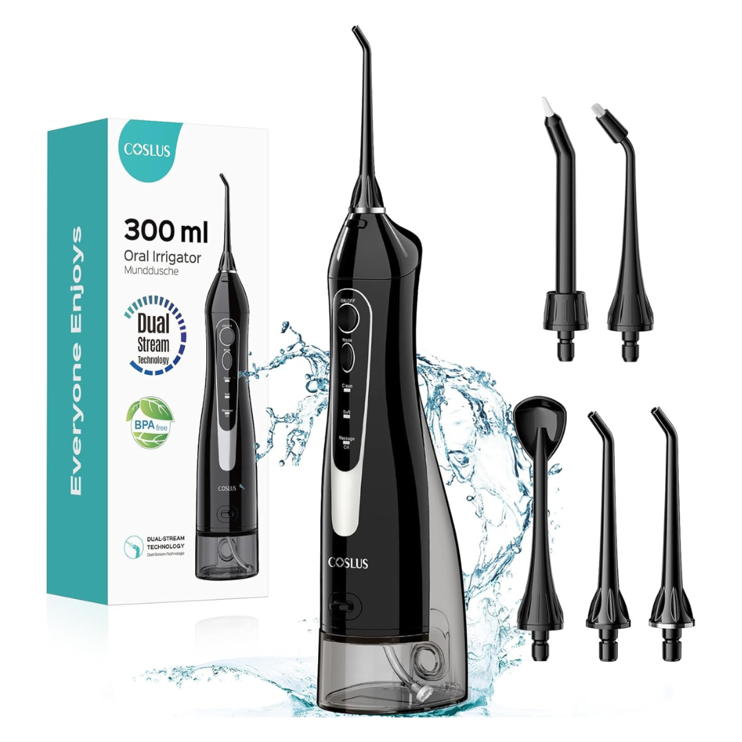Coslus Professional Portable Rechargeable Cordless Water Flosser