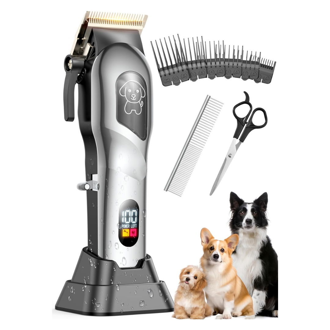 Low Noise Cordless Clippers Dog Grooming Kit