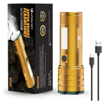 10000 Lumens 4-Modes Rechargeable LED Flashlights With Side COB Light