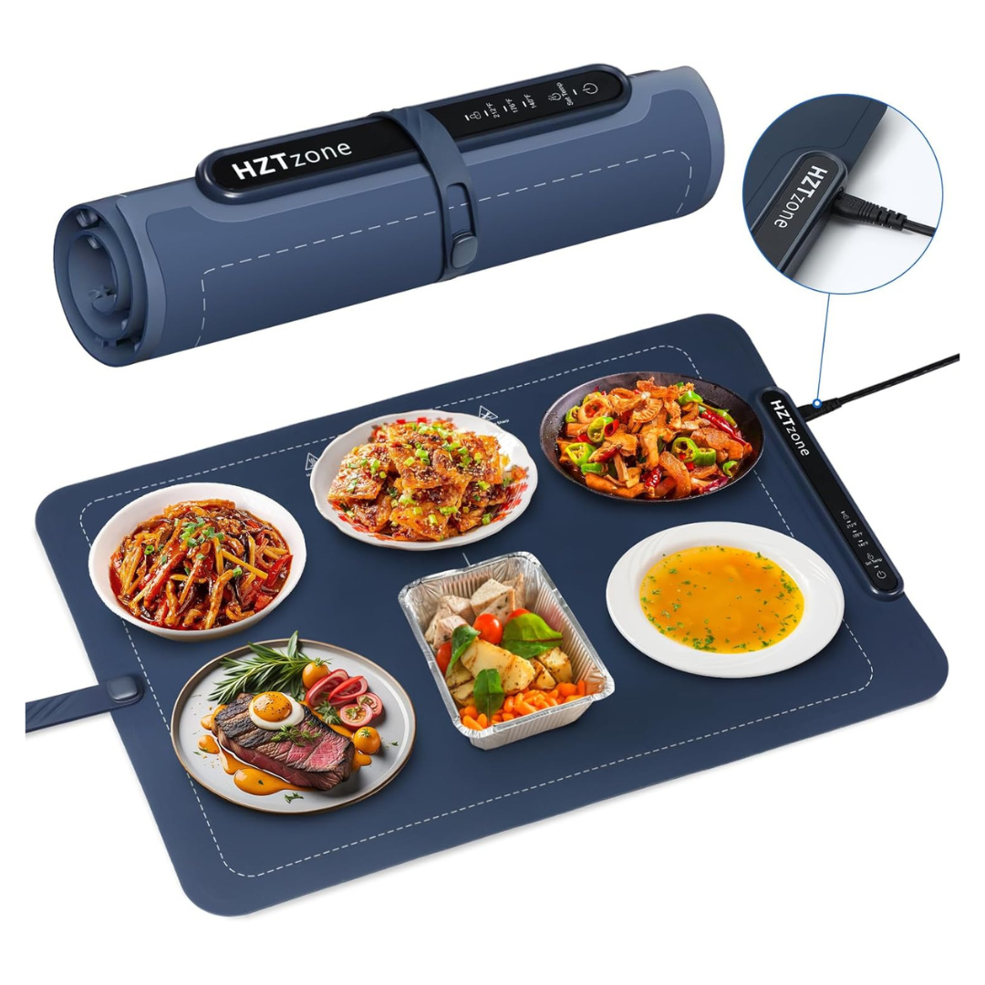 24" x 16" Silicone Rollable Electric Food Warming Mat