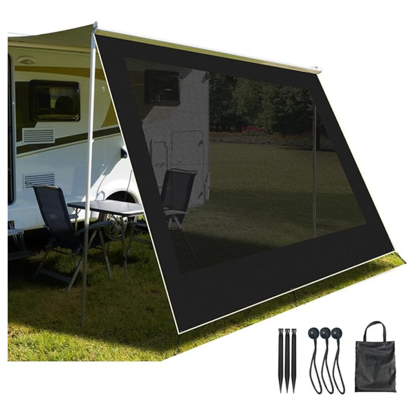 14' 3'' x 8' RV Heavy-Duty 600D PVC Sun Shade Screen