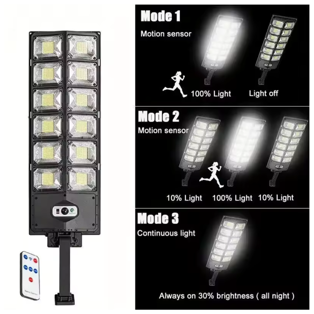 504 LED Ultra-Bright Solar Street Light With Motion Sensor