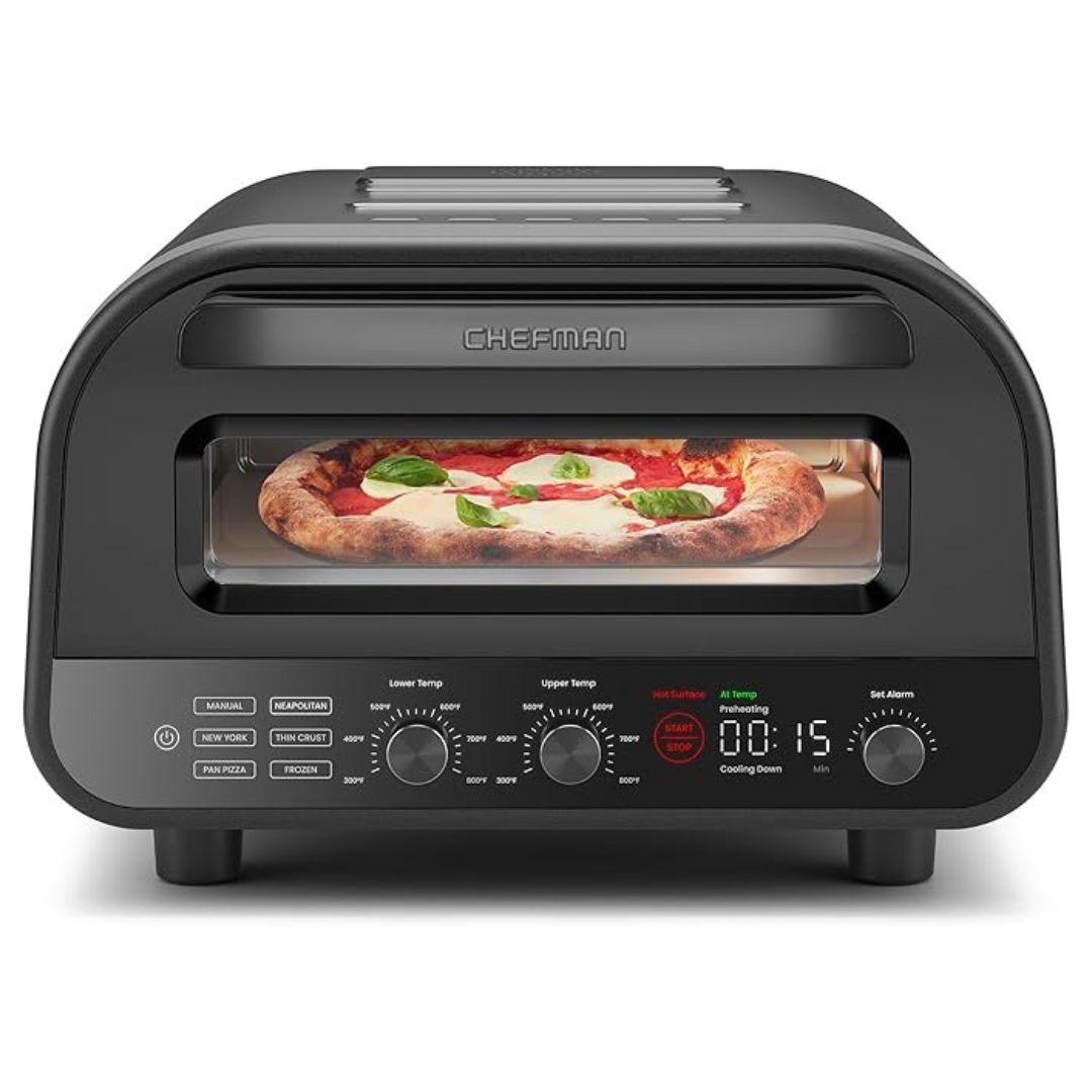 Countertop Electric Pizza Maker With Pizza Stone & Peel