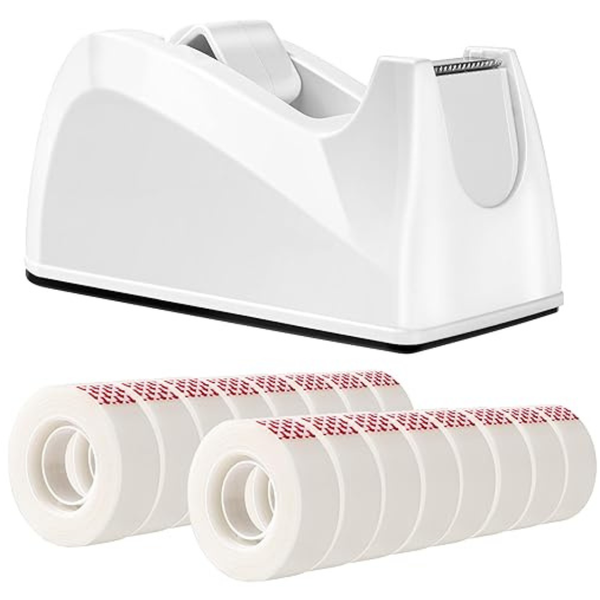 16-Pack Of 256-Rolls Amazon Basics Tape With Dispenser