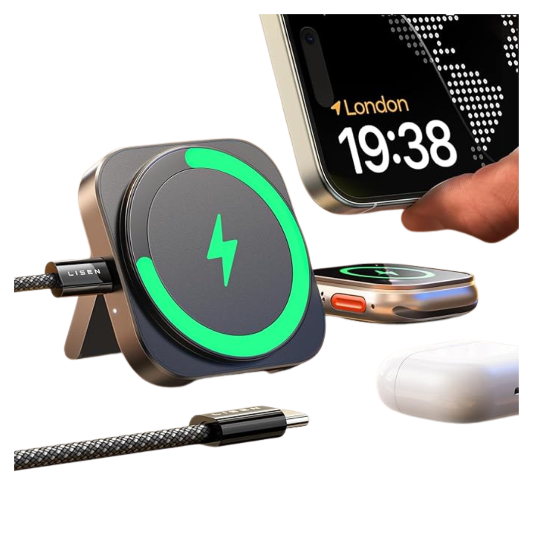 LISEN Magsafe Magnetic Charger Stand (Black)