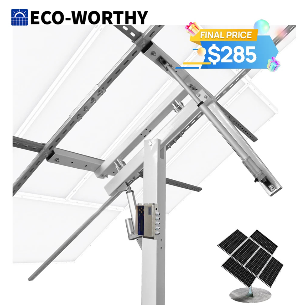 Eco-Worthy Tracking System Dual Axis Solar Panel Kit W/Tracker Controller