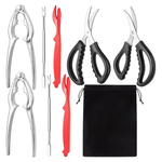 9-Piece Seafood Cracker Tool Set And Storage Bag