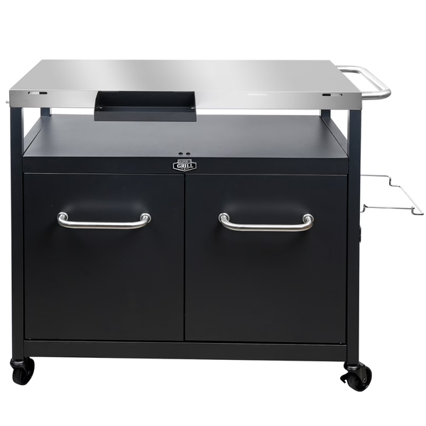 Expert Grill Outdoor BBQ Prep Cart With Wheels